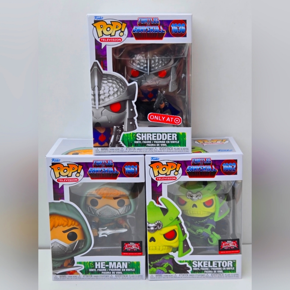 Funko Pop! He-Man, Skeletor, Or Shredder Figures
